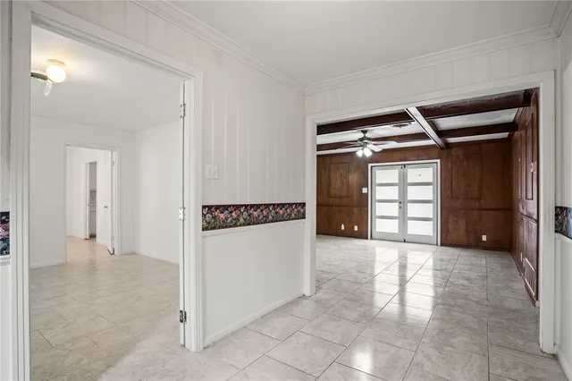 a view of an empty room