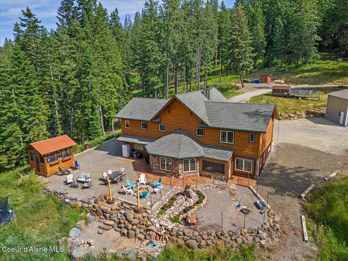 21807 East Doyle Road Cataldo, ID 83810 - Photo 64 of 80 64-Aerial back of home