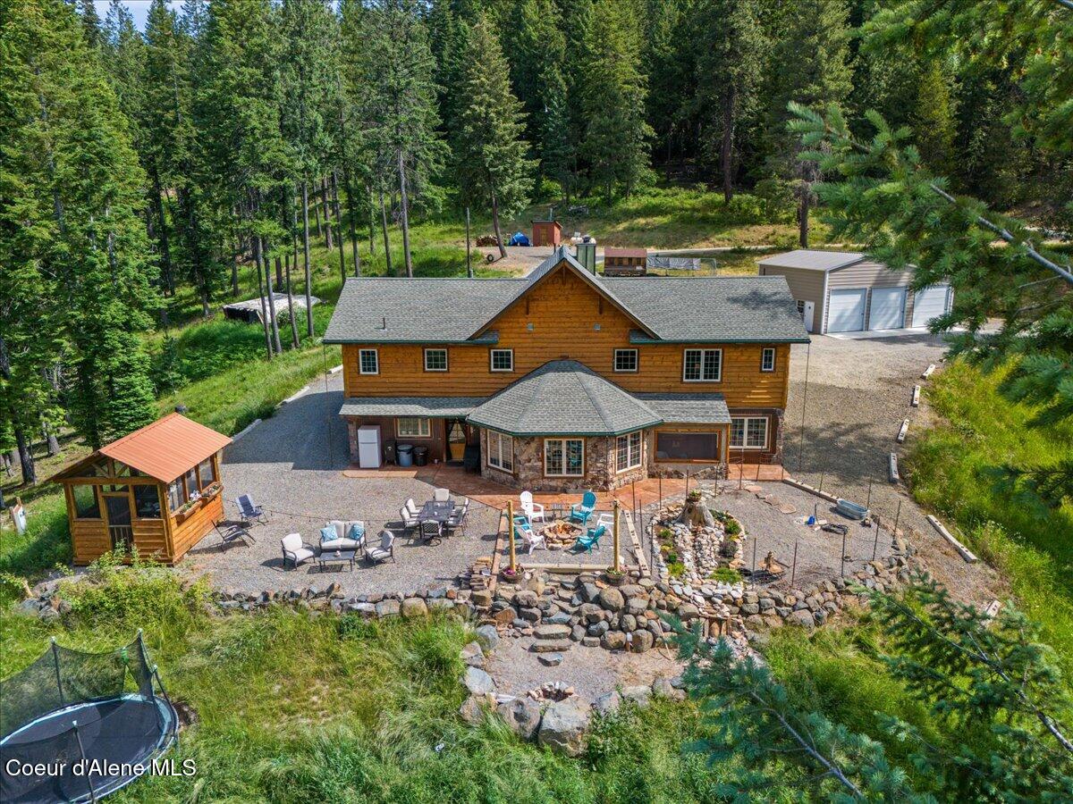 21807 East Doyle Road Cataldo, ID 83810 - Photo 65 of 80 65-Aerial back of home