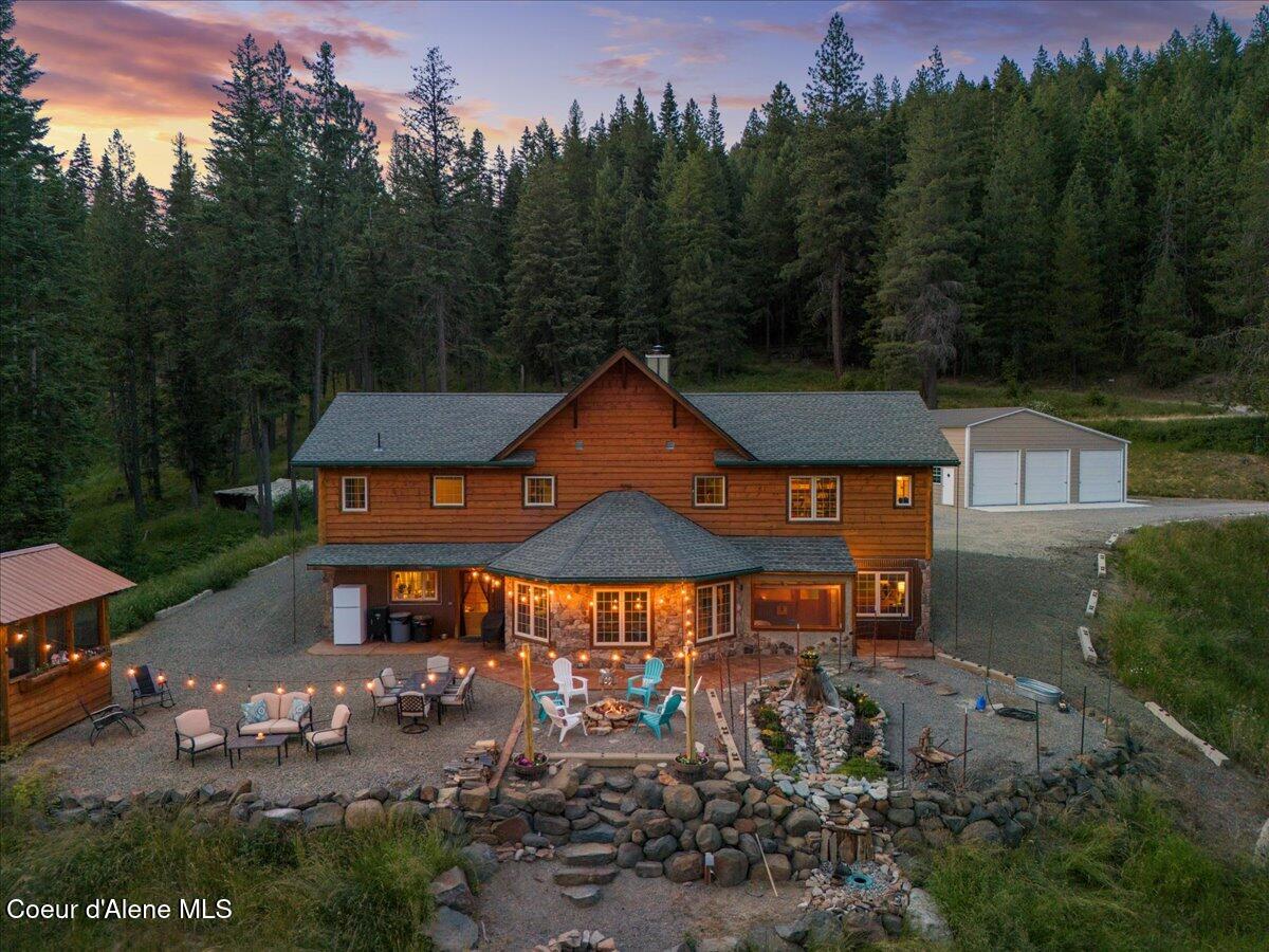 21807 East Doyle Road Cataldo, ID 83810 - Photo 75 of 80 76-Aerial back of home