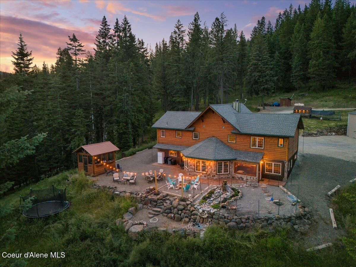 21807 East Doyle Road Cataldo, ID 83810 - Photo 76 of 80 77-Aerial back of home