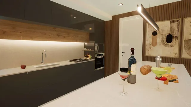 a view of a bike in the middle of a yard