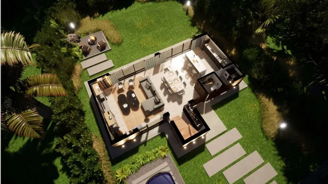 a picture of a park with a large window