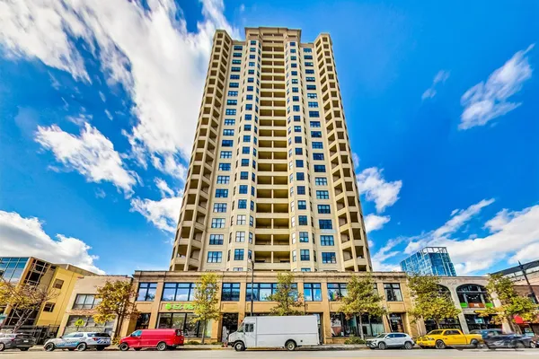 a front view of a building