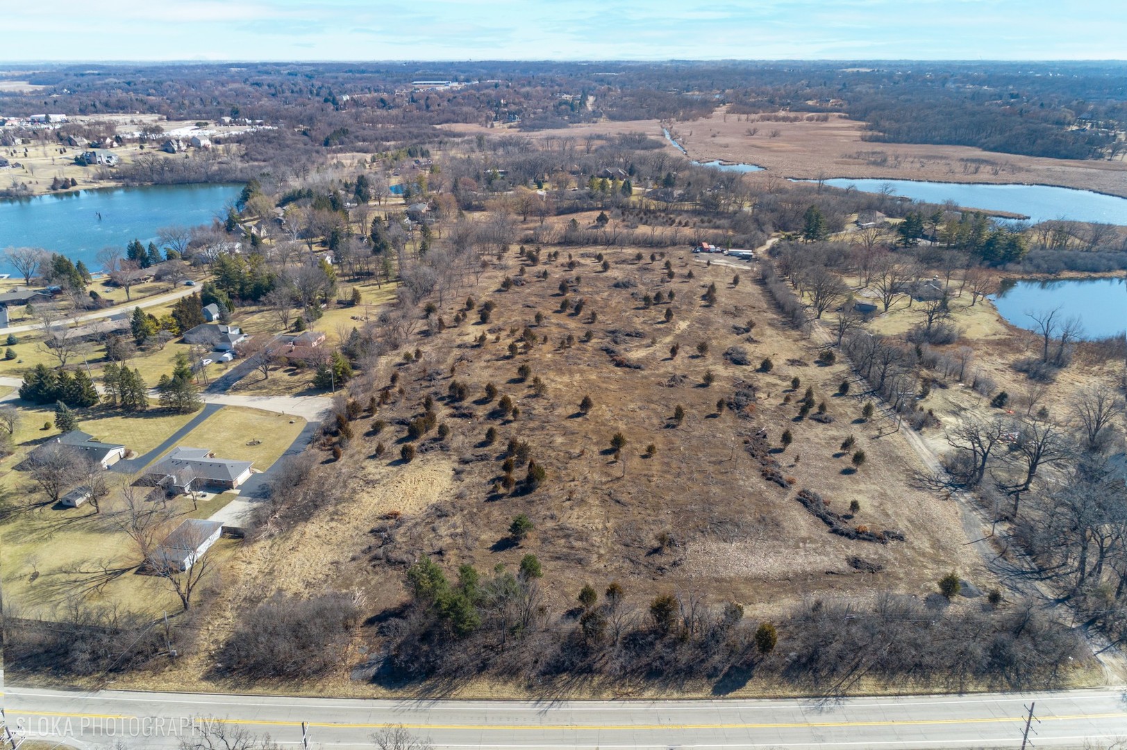 26049 Illinois Rte 59 Wauconda, IL 60084 - Photo 5 of 25 an aerial view of multiple house