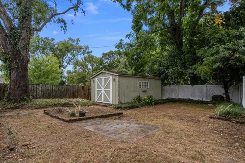 a backyard of a house