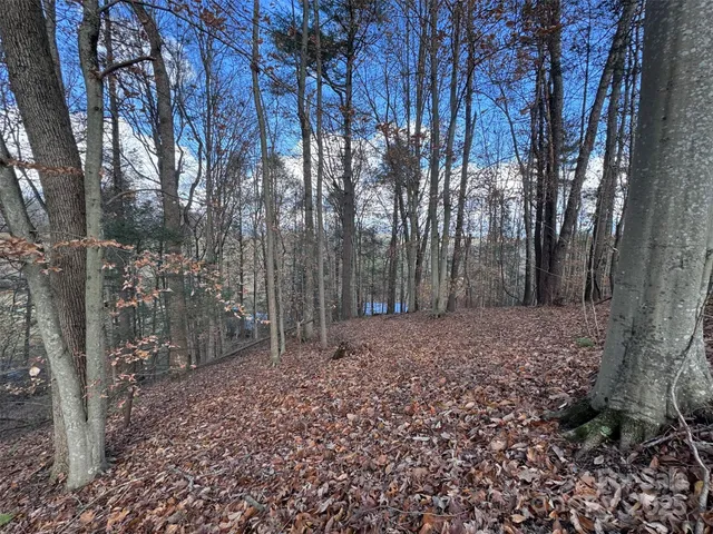 an aerial view of a highlighted house