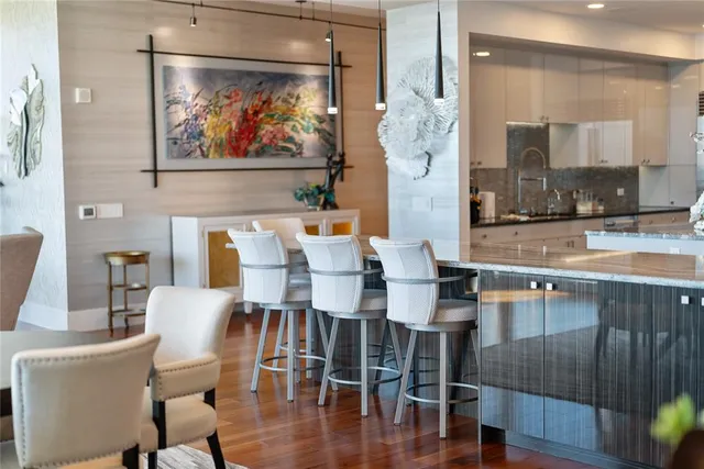 a view of a balcony with city