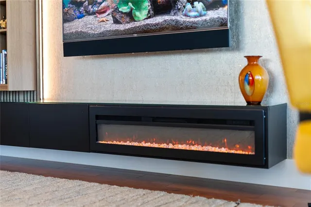 a view of a balcony with city view