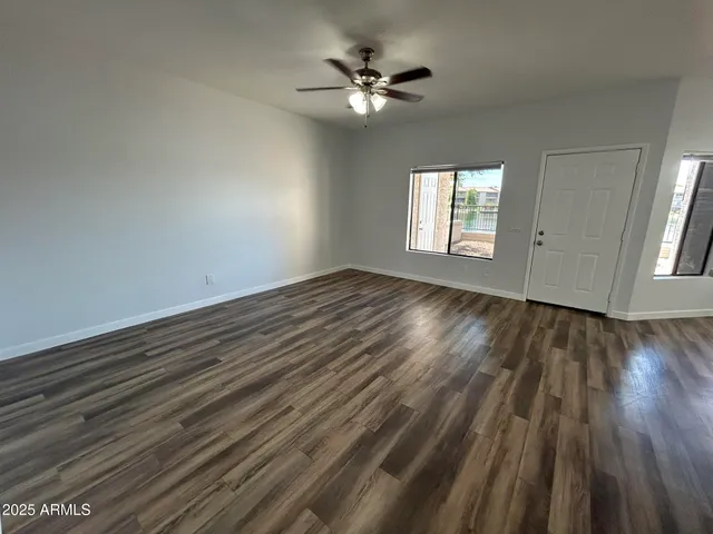 wooden floor in an empty room