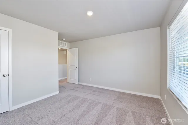 an empty room with an entryway