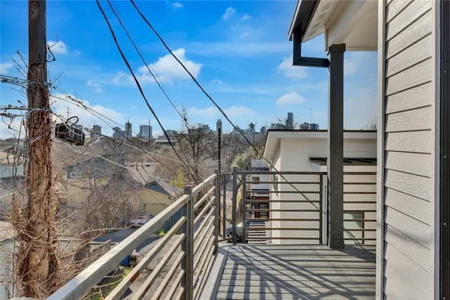 a view of balcony and deck