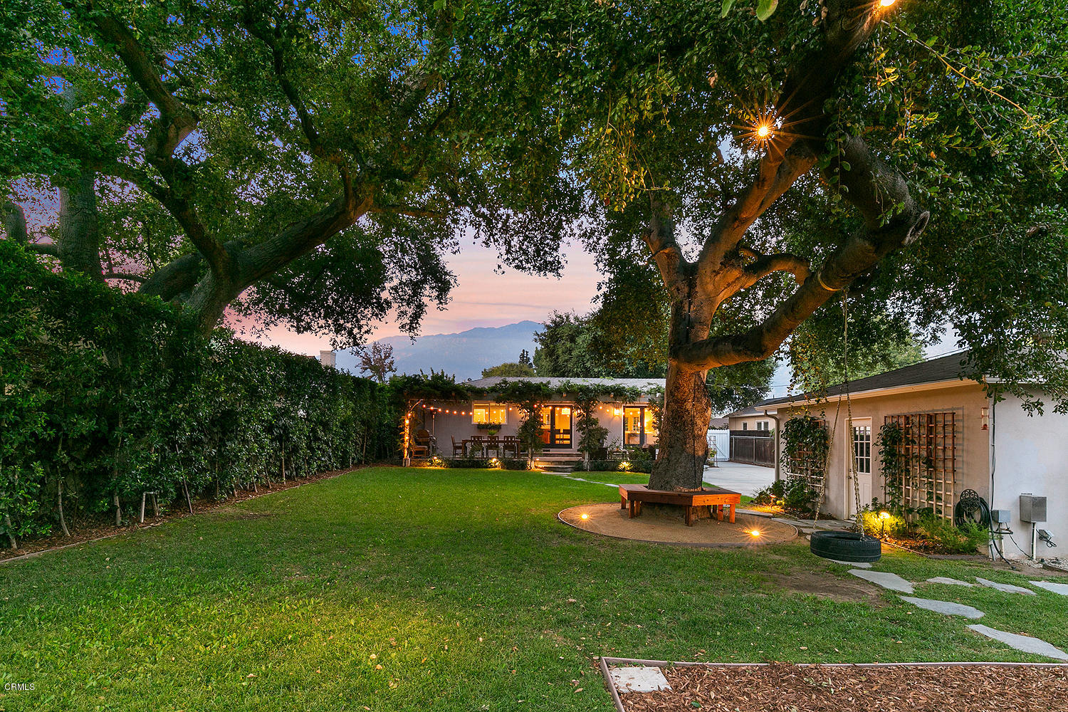 2286 Galbreth Road Pasadena, CA 91104 - Photo 24 of 25 a view of a house with backyard porch and sitting area