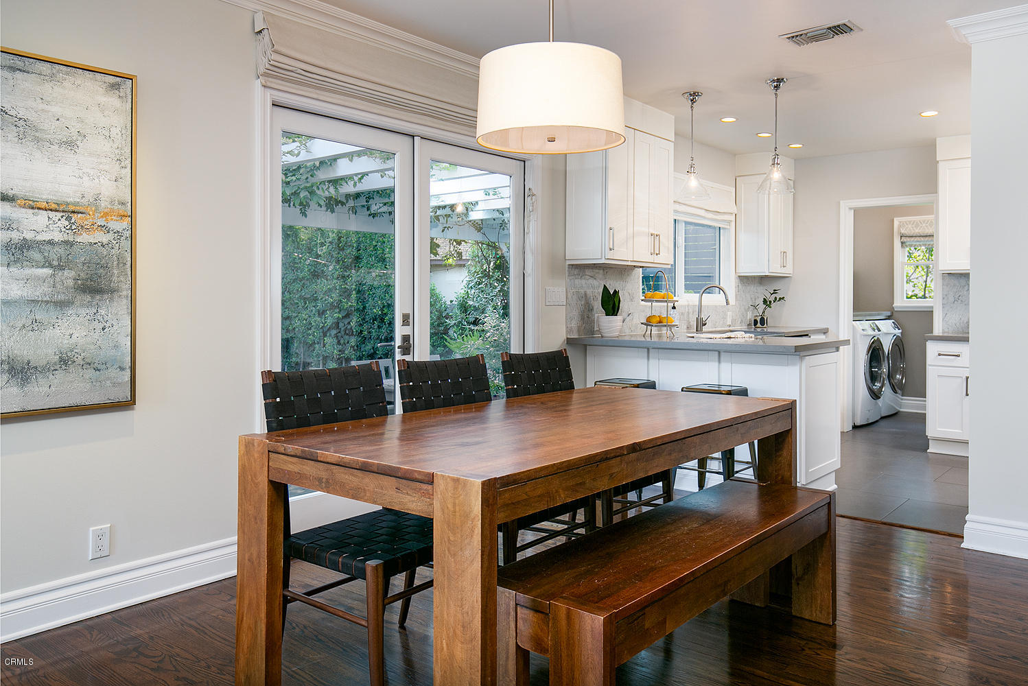2286 Galbreth Road Pasadena, CA 91104 - Photo 8 of 25 a view of a dining room with furniture and wooden floor