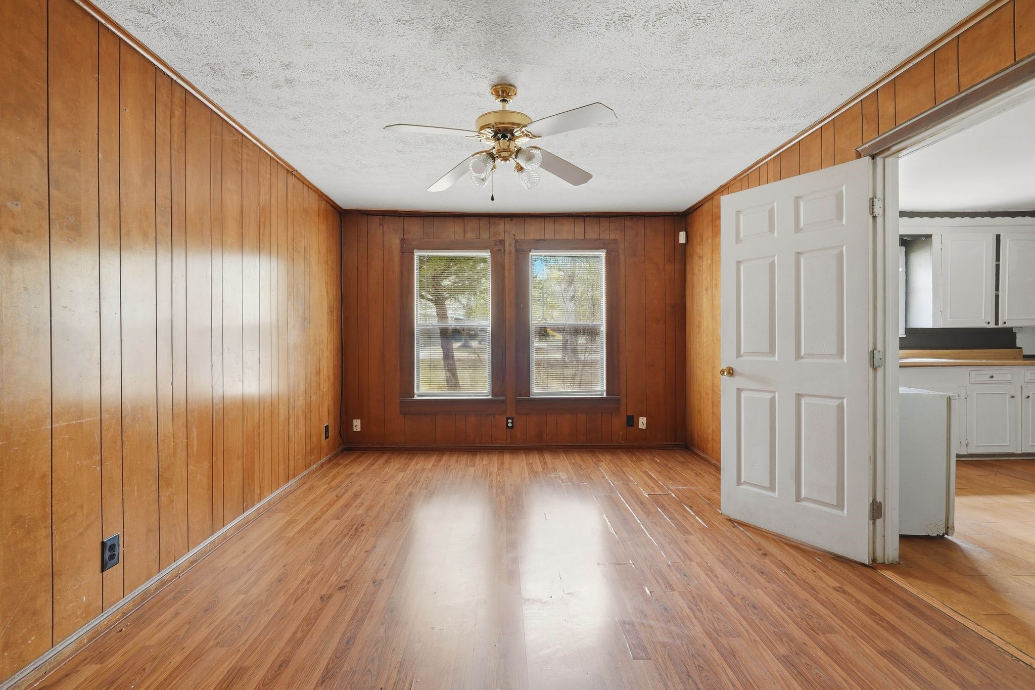 3110 Green Forest Road Conroe, TX 77303 - Photo 41 of 50 wooden floor in an empty room with a window