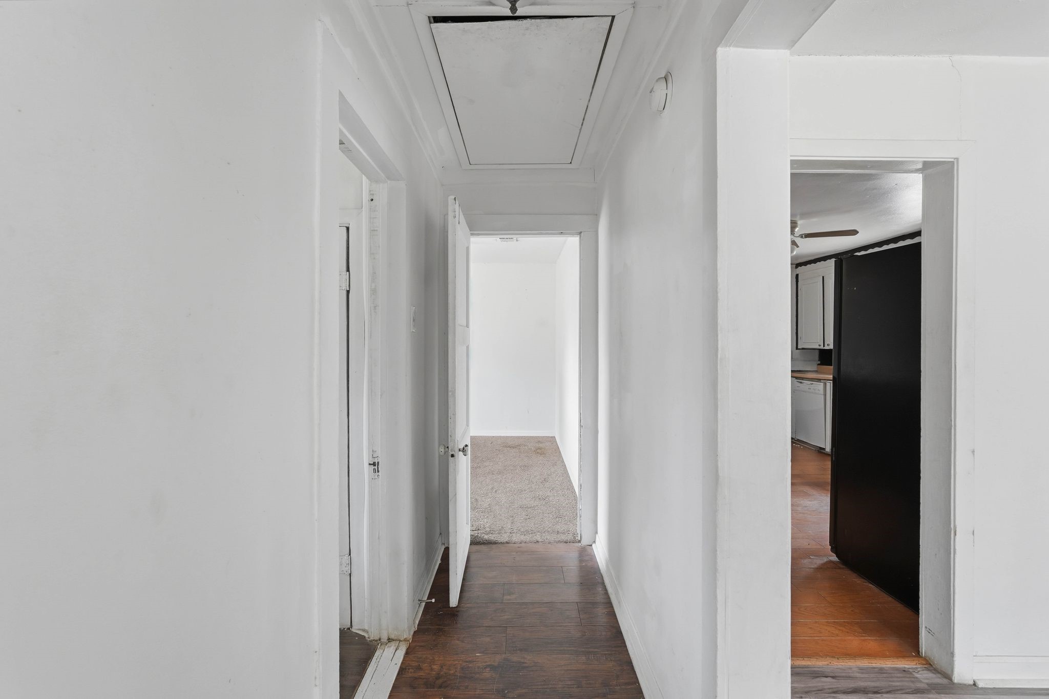 3110 Green Forest Road Conroe, TX 77303 - Photo 50 of 50 a view of a hallway with wooden floor and closet