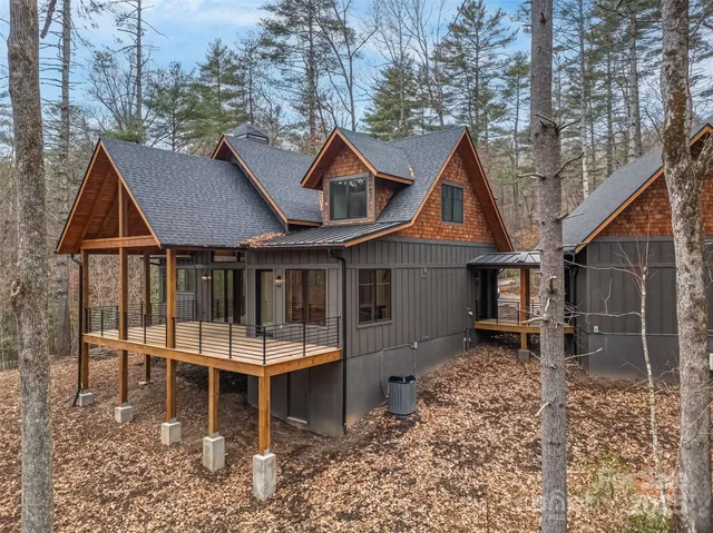 a house with a bench in the patio