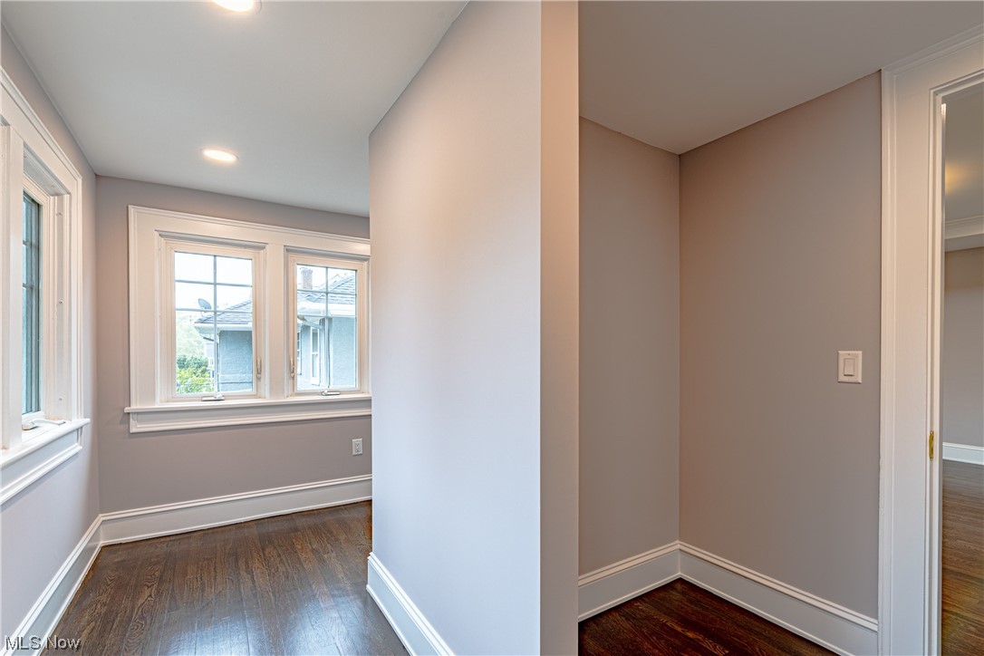 2923 Huntington Road Cleveland, OH 44120 - Photo 24 of 35 Corridor with dark hardwood / wood-style flooring