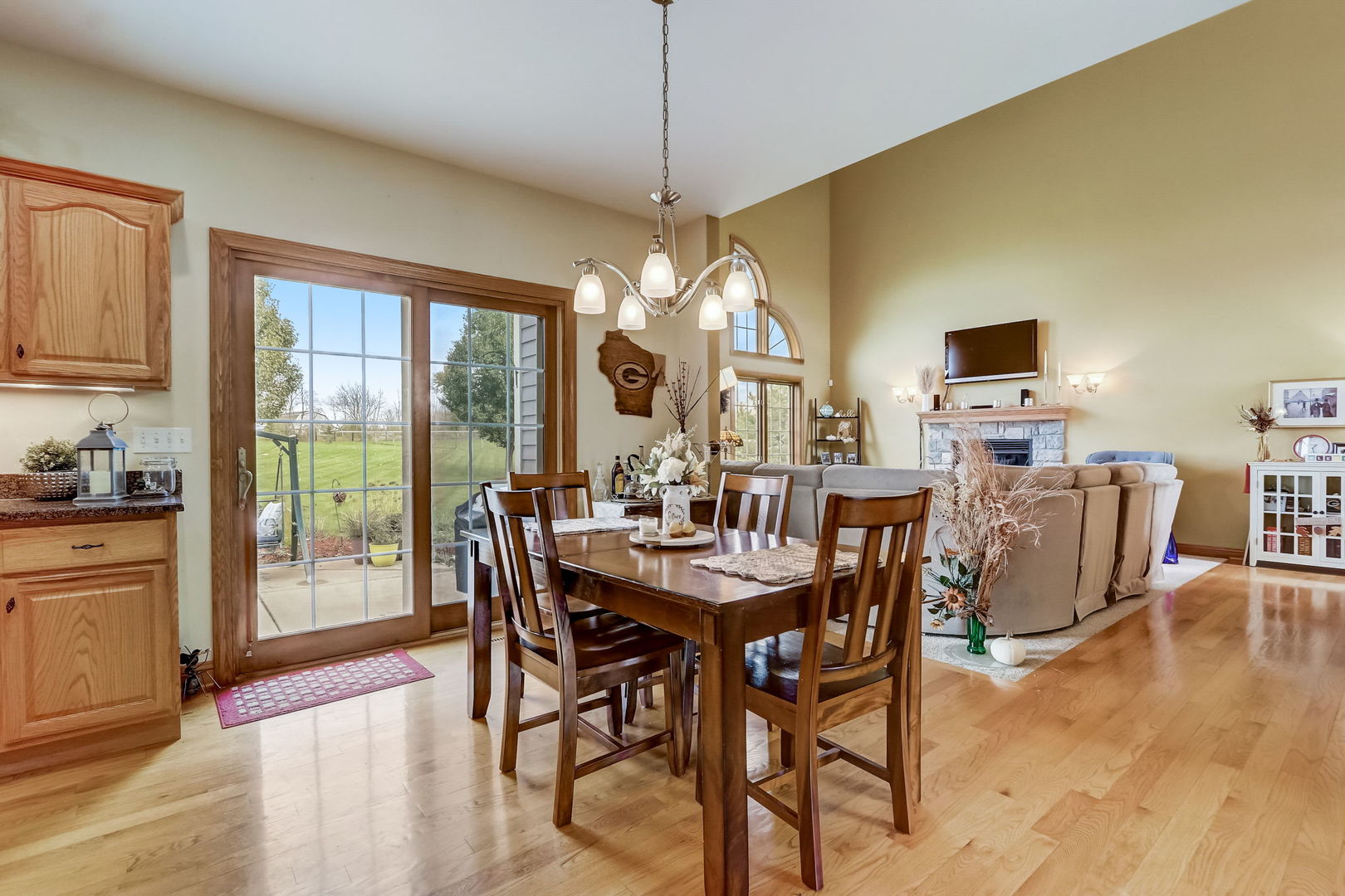20818 Highview Road Marengo, IL 60152 - Photo 17 of 31 a view of a dining room with furniture window and wooden floor