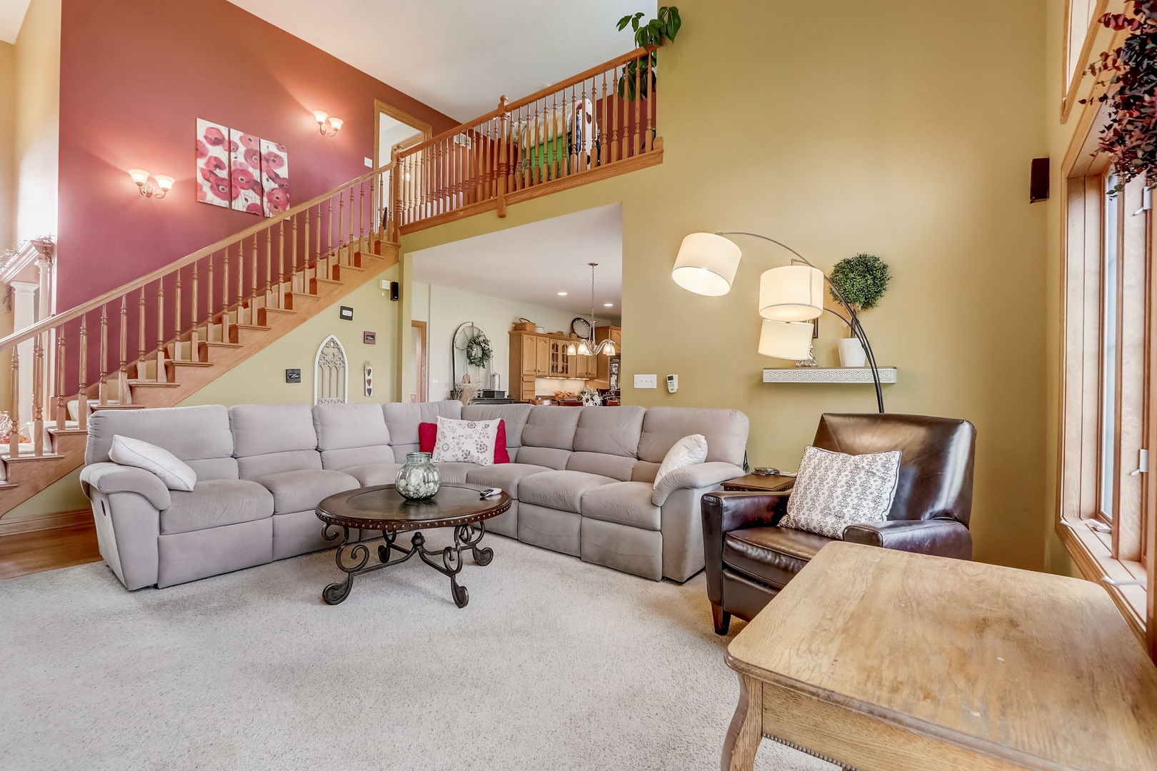 20818 Highview Road Marengo, IL 60152 - Photo 9 of 31 a living room with furniture and a chandelier