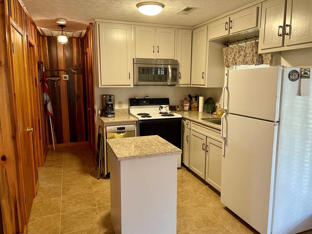 31 River Road Reynolds, GA 31076 - Photo 17 of 22 a kitchen with a refrigerator a stove top oven and cabinets