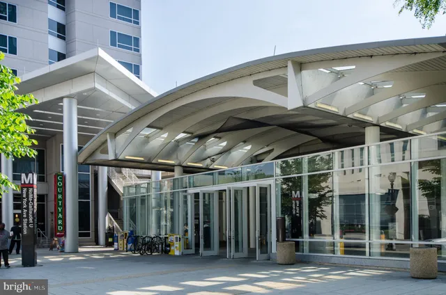 a front view of a building