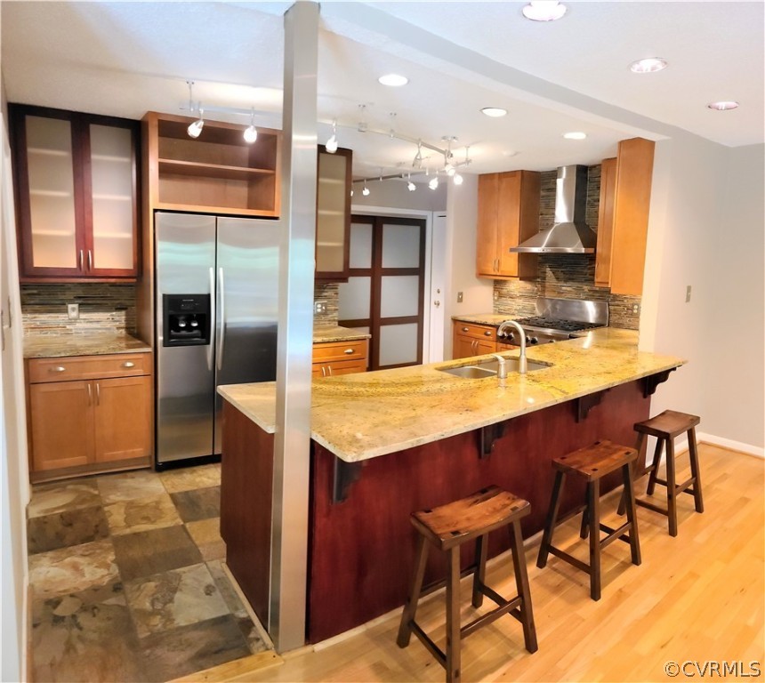 14301 Spring Gate Court Midlothian, VA 23112 - Photo 2 of 30 a kitchen with stainless steel appliances kitchen island granite countertop a table chairs sink and cabinets