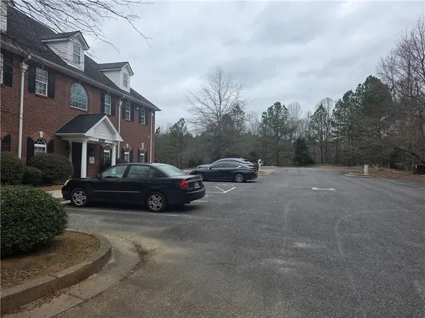 a car parked in front of a house