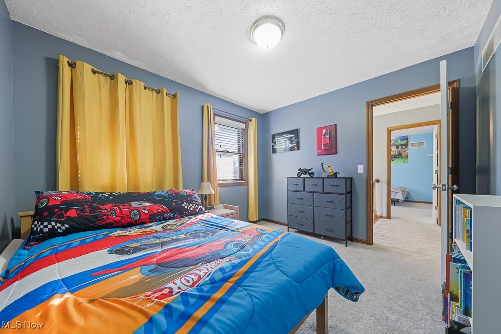 3982 Baird Road Stow, OH 44224 - Photo 28 of 50 Bedroom featuring carpet floors and a textured ceiling