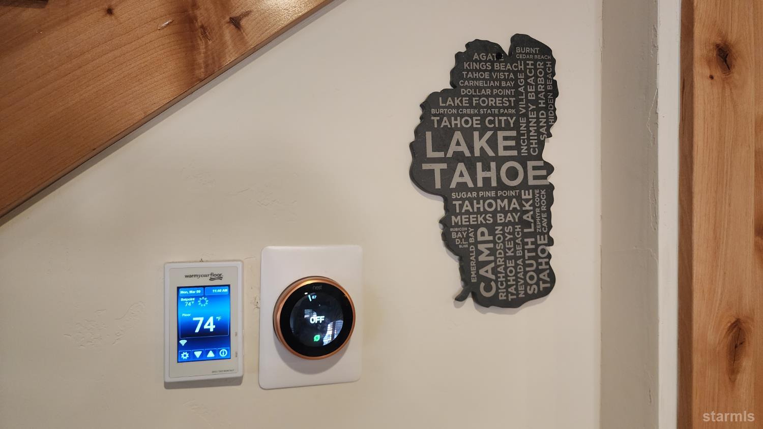 2282 Blitzen Road South Lake Tahoe, CA 96150 - Photo 15 of 40 Unit B - Wifi controlled downstairs Heated floor thermostat for Tiled areas. Nest Central Heat thermostat