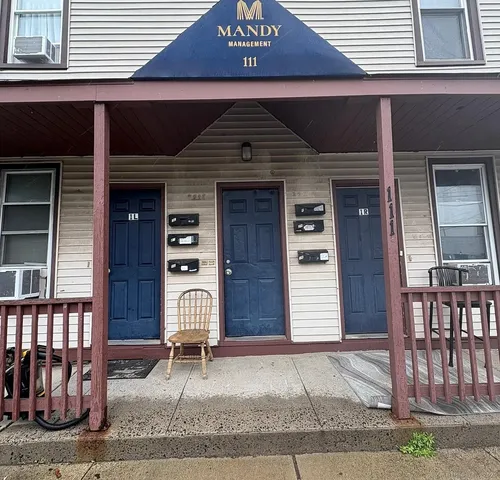 a front view of a house