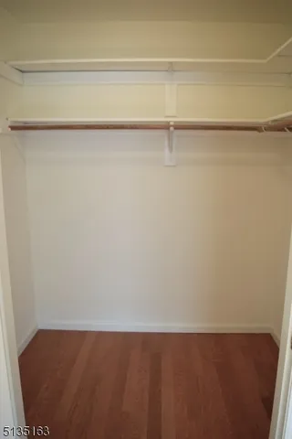 a view of small space with racks on the wall