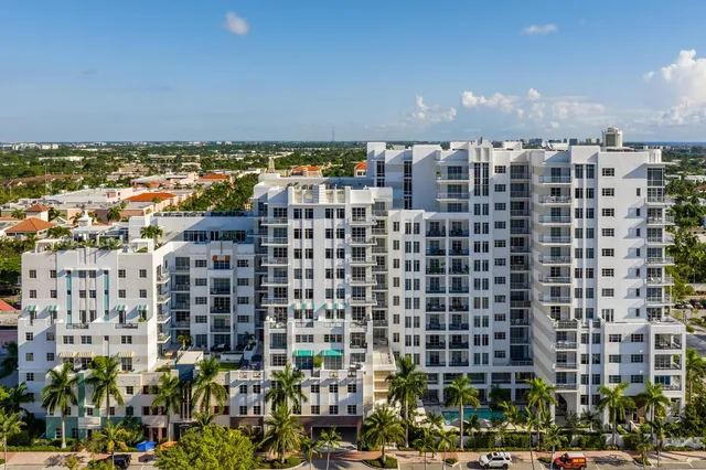 a view of a city with tall buildings