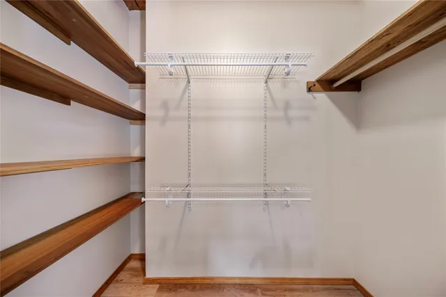 a view of a walk in closet