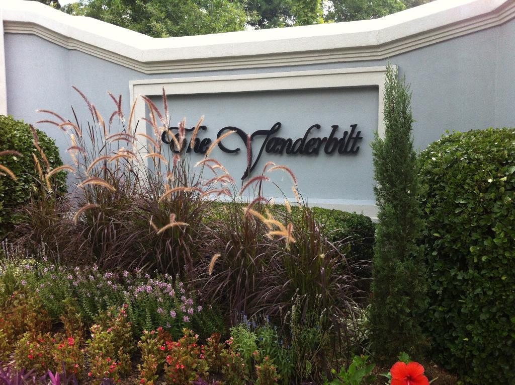 Front Entrance to the gated subdivision, The Vanderbilt.