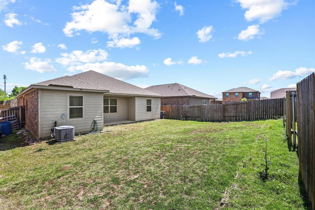 3005 Parker Road Anna, TX 75409 - Photo 31 of 33 Rear view of house featuring a fenced backyard and a shingled roof