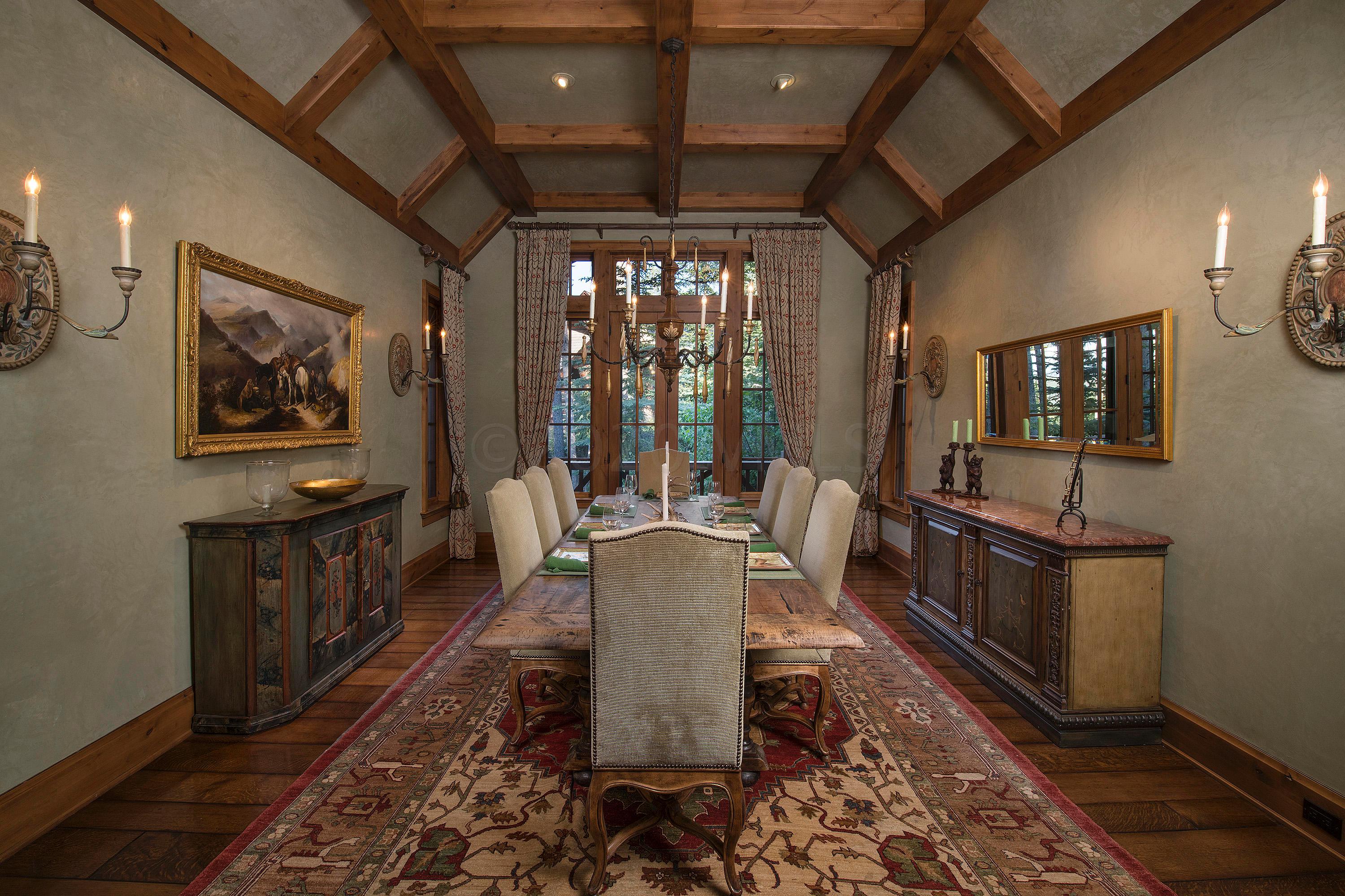 3882 Daybreak Ridge Road Avon, CO 81620 - Photo 4 of 33 a dining room with wooden floor and furniture