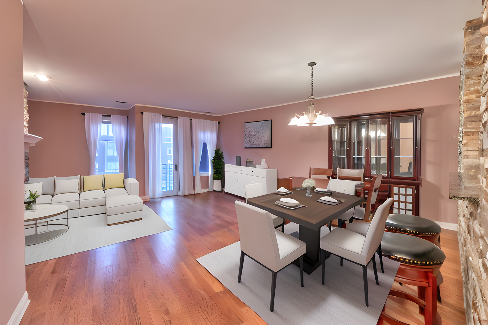 7746 North Sheridan Road, Unit 2L Chicago, IL 60626 - Photo 3 of 22 a view of a dining room with furniture and wooden floor