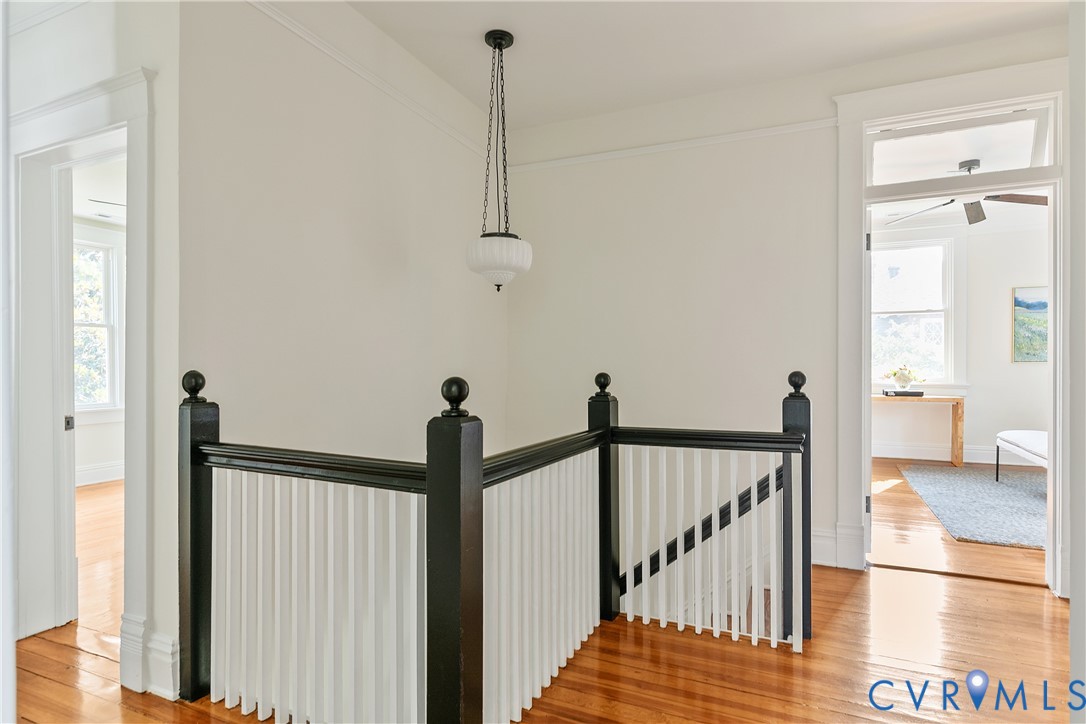 2402 Riverside Drive Richmond, VA 23225 - Photo 25 of 50 a view of a hallway with window and stairs