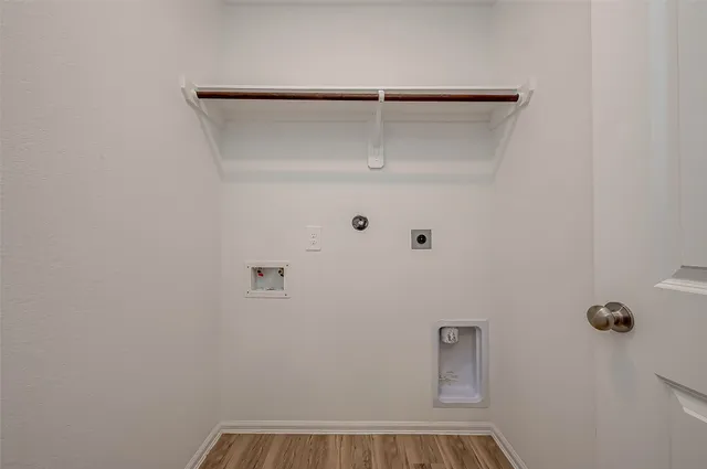 a view of a room with rack on the wall