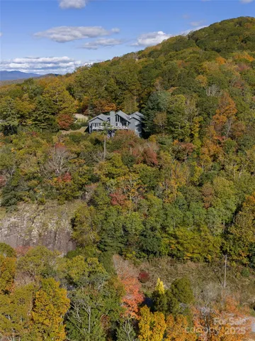 a view of a city with lush green forest