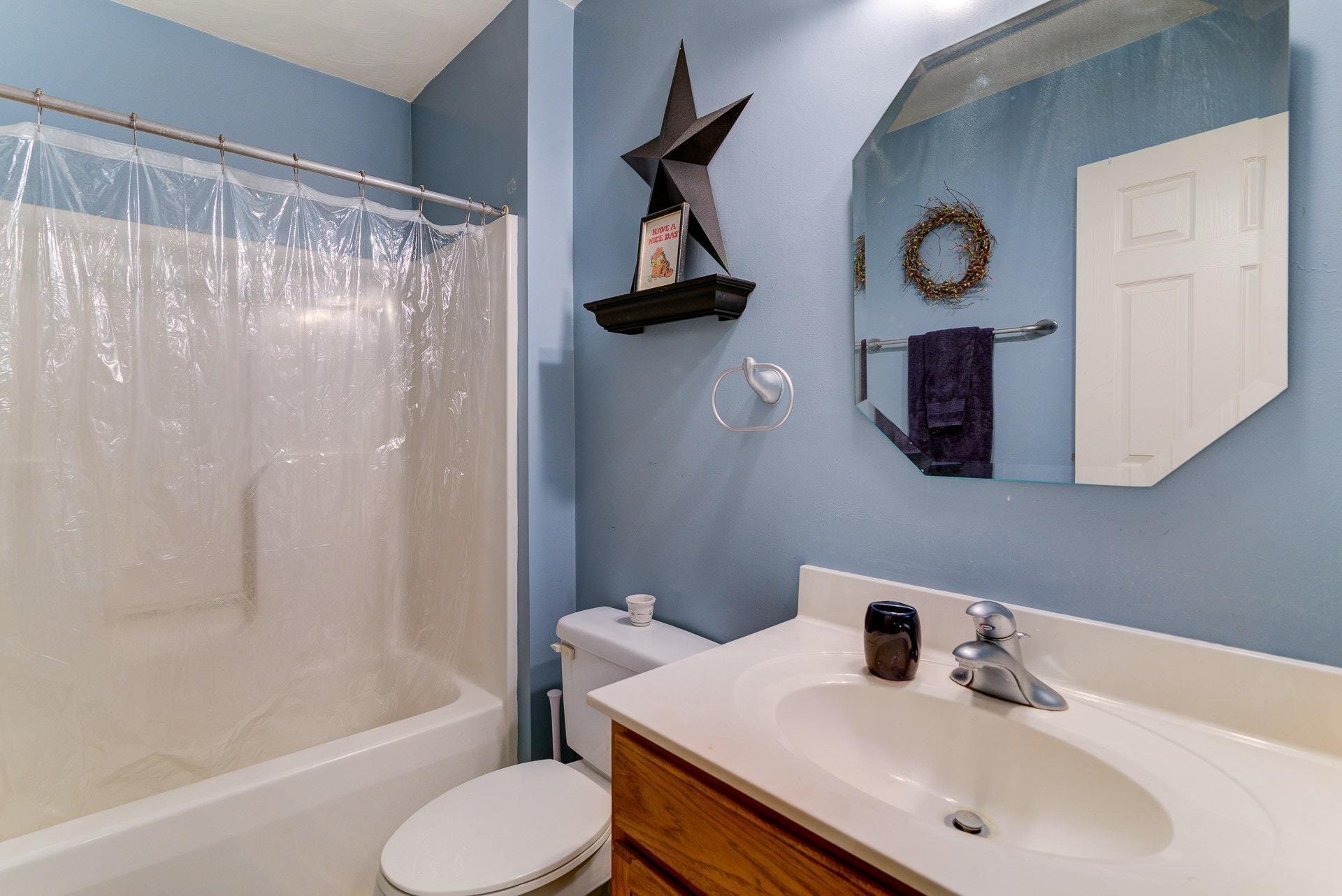 1744 Meadows Road Vinton, VA 24179 - Photo 18 of 36 a bathroom with a sink toilet and shower
