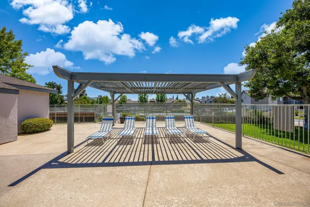 a view of a house with a patio