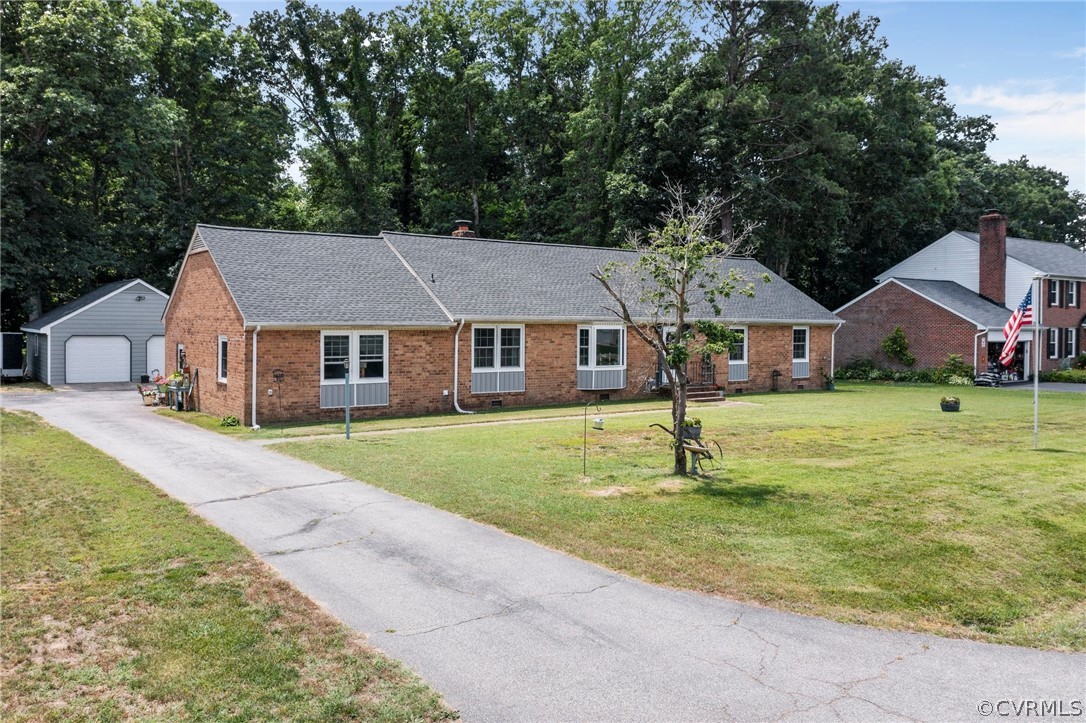 4201 Hidden Valley Road Chester, VA 23831 - Photo 2 of 30 a house that has tree in front of it