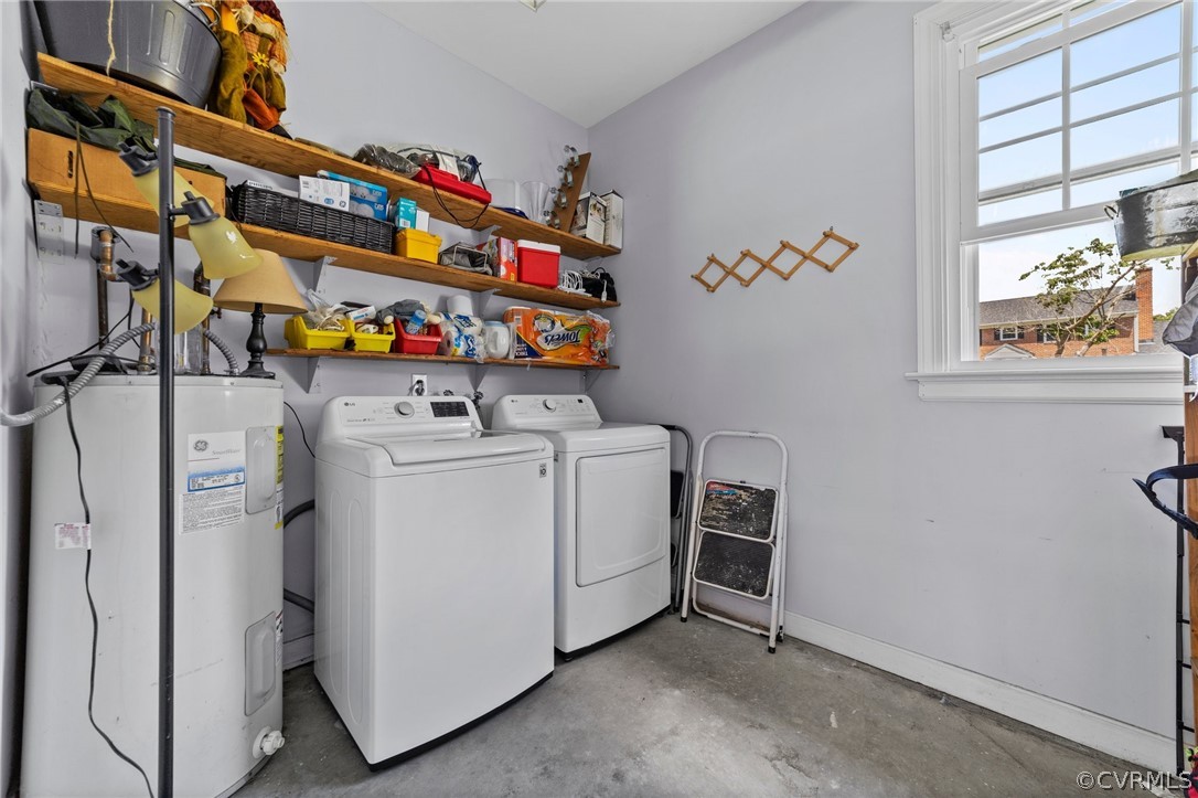 4201 Hidden Valley Road Chester, VA 23831 - Photo 21 of 30 a utility room with dryer and washer