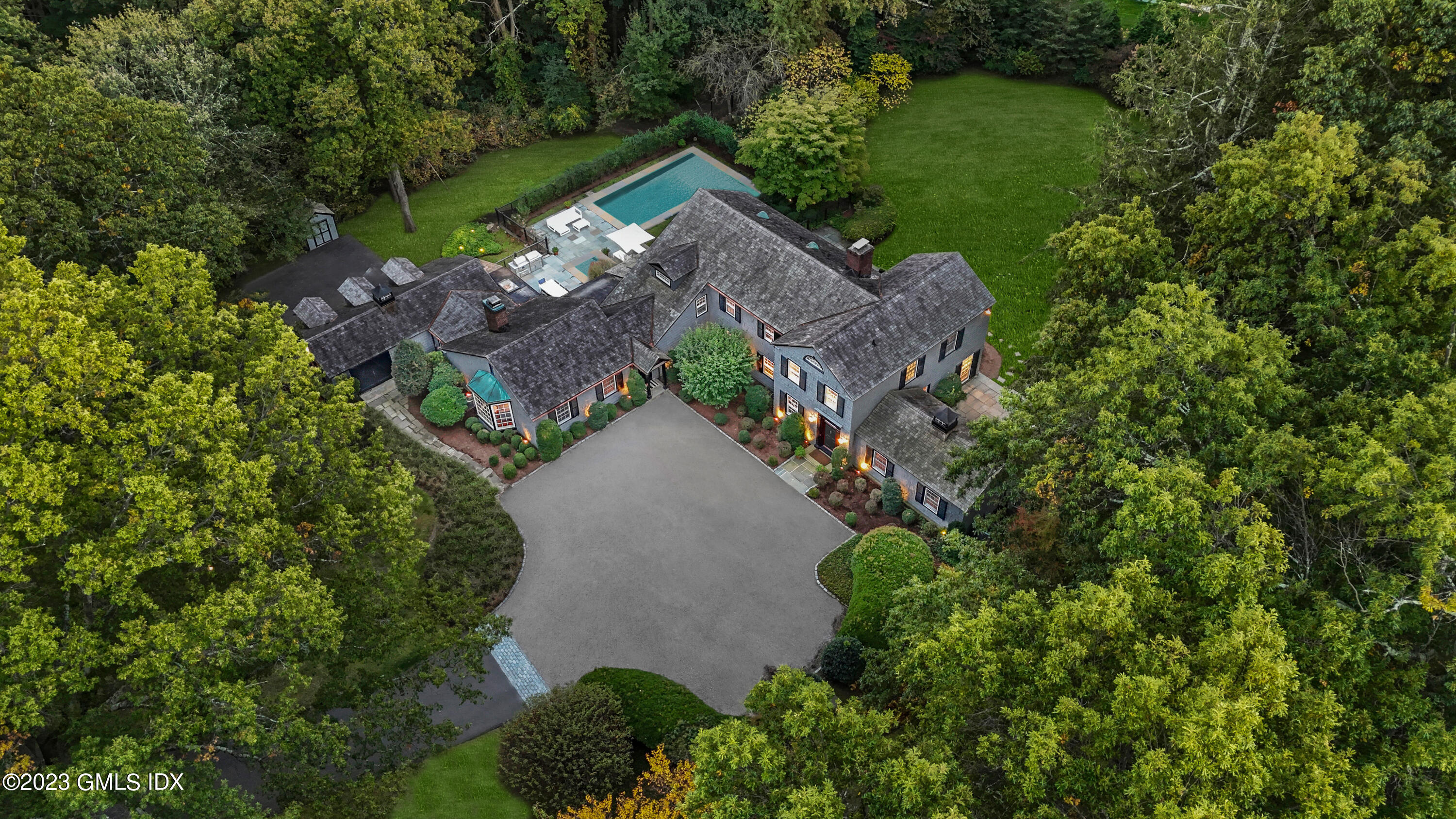 514 Round Hill Road Greenwich, CT 06831 - Photo 1 of 1 a aerial view of a house