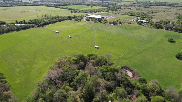 a view of a lake with a houses