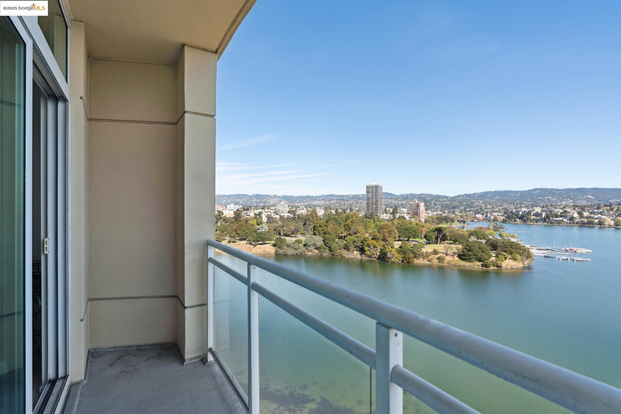 1 Lakeside Drive, Unit 1010 Oakland, CA 94612 - Photo 17 of 47 Balcony featuring a view of city and a water view