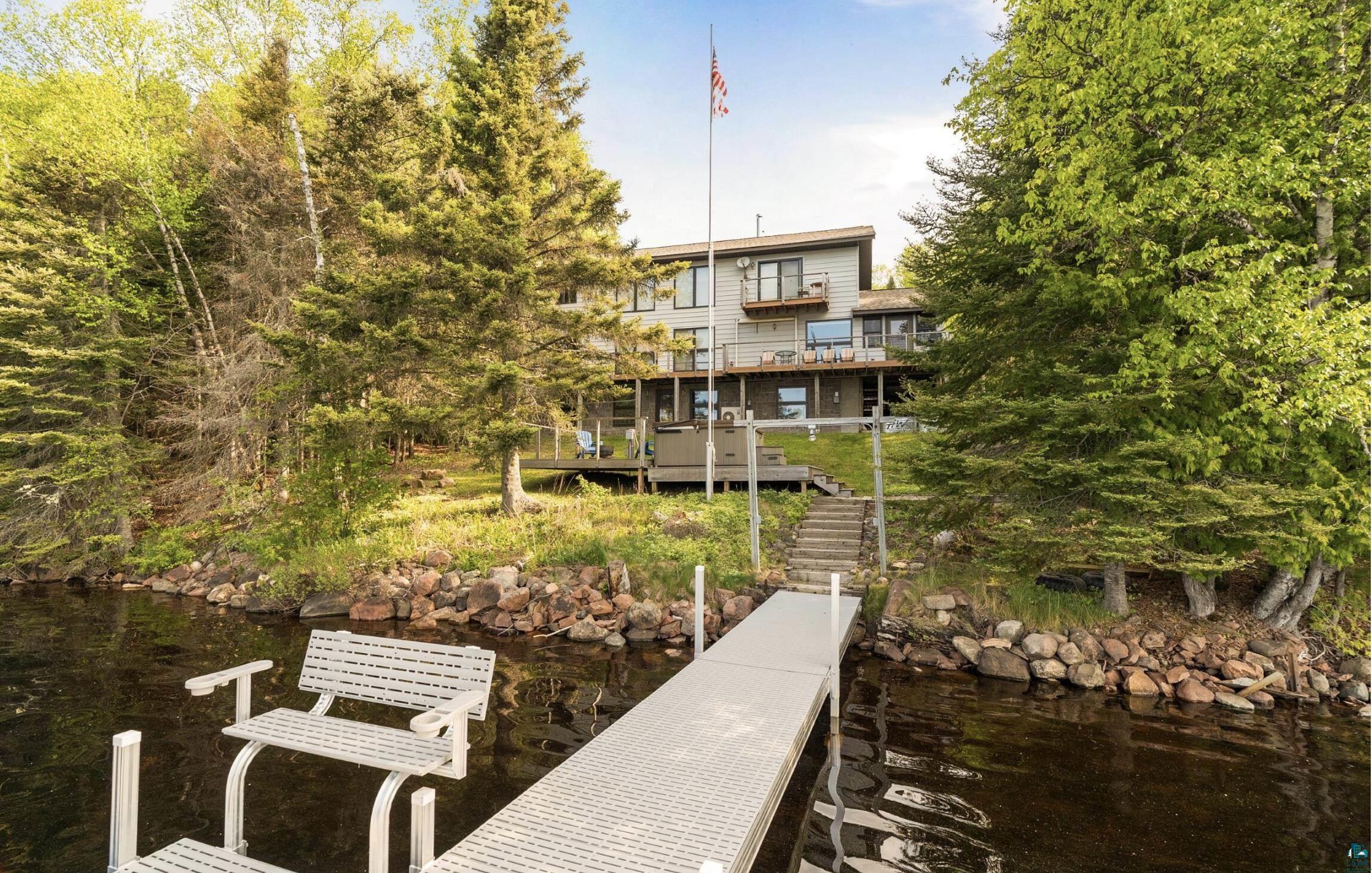 1480 Devil Track Road Grand Marais, MN 55604 - Photo 11 of 38 Dock featuring a water view and a balcony