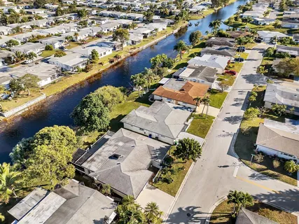an aerial view of a city